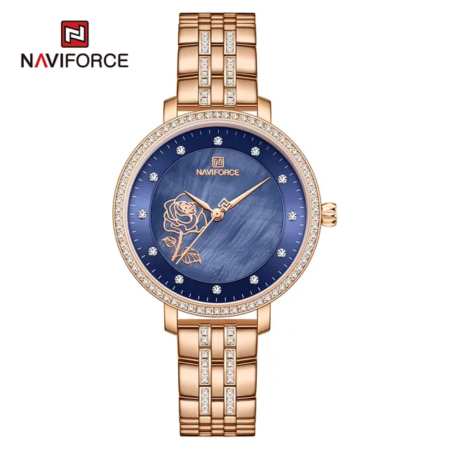 Naviforce 5017 - Rose Gold Blue