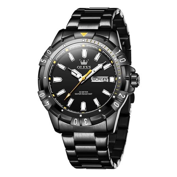 OLEVS 5560 Luxury Stainless Steel Watch