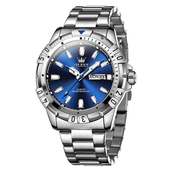 OLEVS 5560 Luxury Stainless Steel Watch