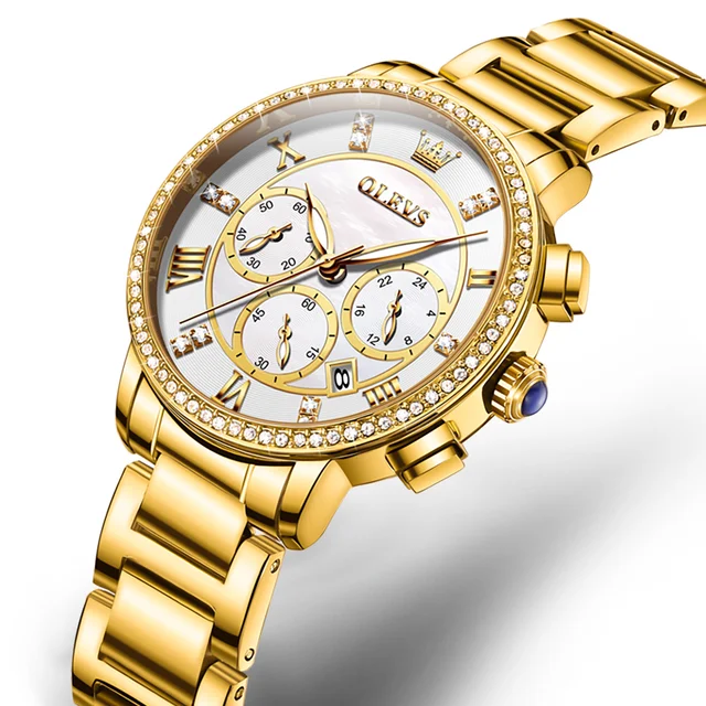 Olevs 9976 - White Gold