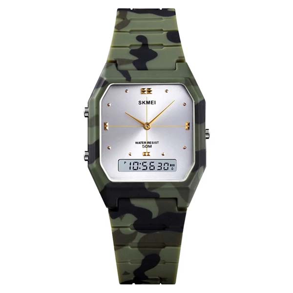 SKMEI 1604 Square Analog Digital Watch