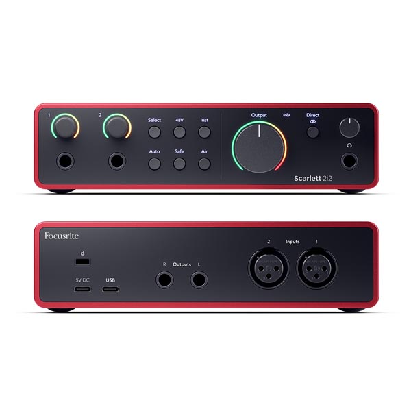 Focusrite Scarlett 2i2 4th Gen USB Audio Interface