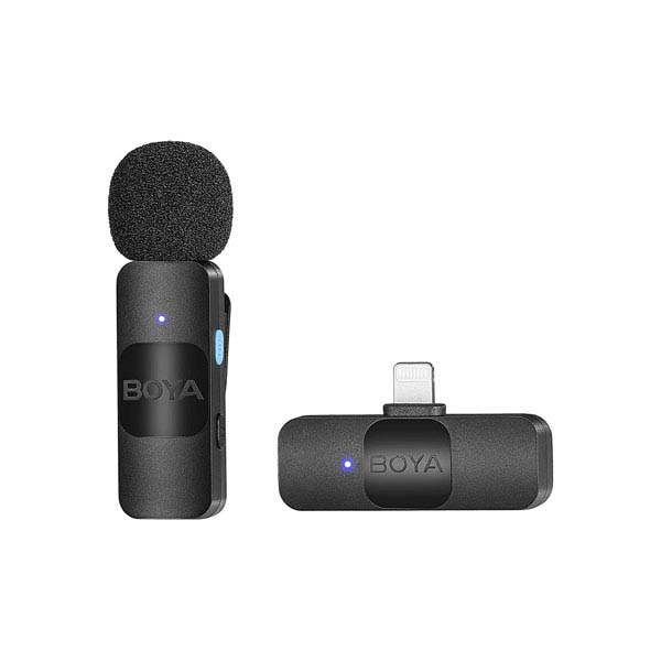 BOYA BY-V1 Ultracompact 2.4GHz Wireless Microphone System for iOS Device