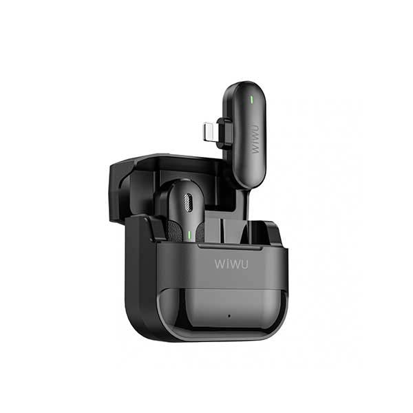 WiWU WM001 Wireless single Microphone for phone Portable with ANC and Mute function Type-C &amp; iPhone