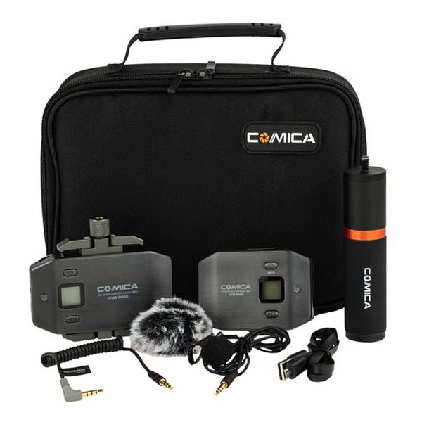 Comica Audio CVM-WS50B Wireless Lavalier Microphone Kit for Smartphones