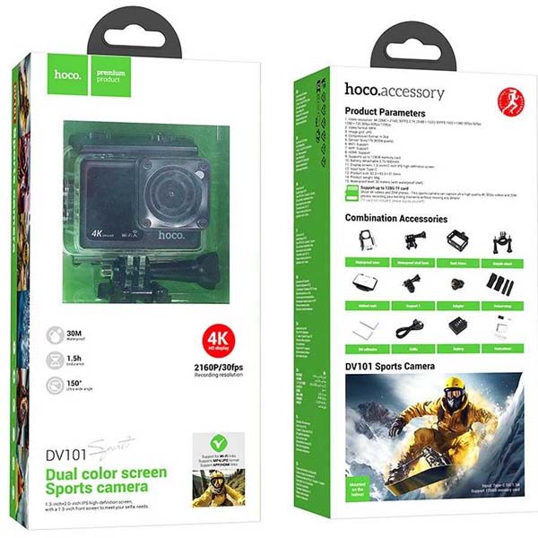 HOCO DV101 Action Camera Wi-Fi 2 LCD