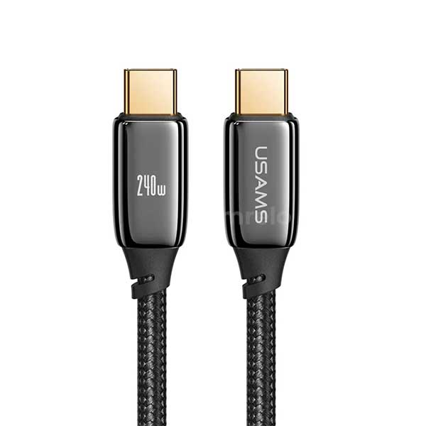 USAMS US-SJ581 U82 Type-C To Type-C PD 240W PD3.1 Zinc Alloy Cable (2 Meter)