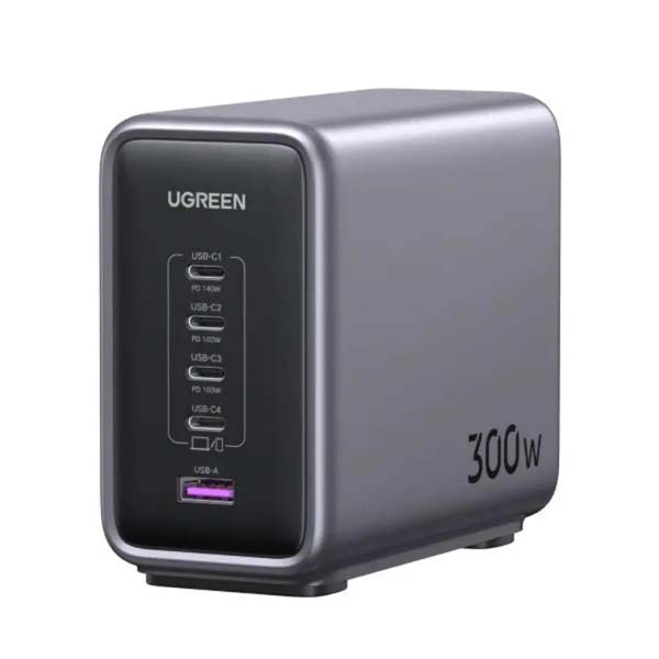 Ugreen Nexode 300W USB-C GaN Charger 5 Ports Desktop Charging Station