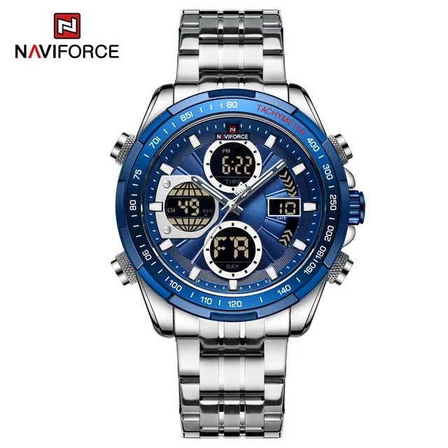 Naviforce 9197 (Chain) - Silver Blue