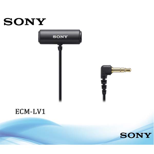 Sony ECM-LV1 Compact Stereo Lavalier Microphone