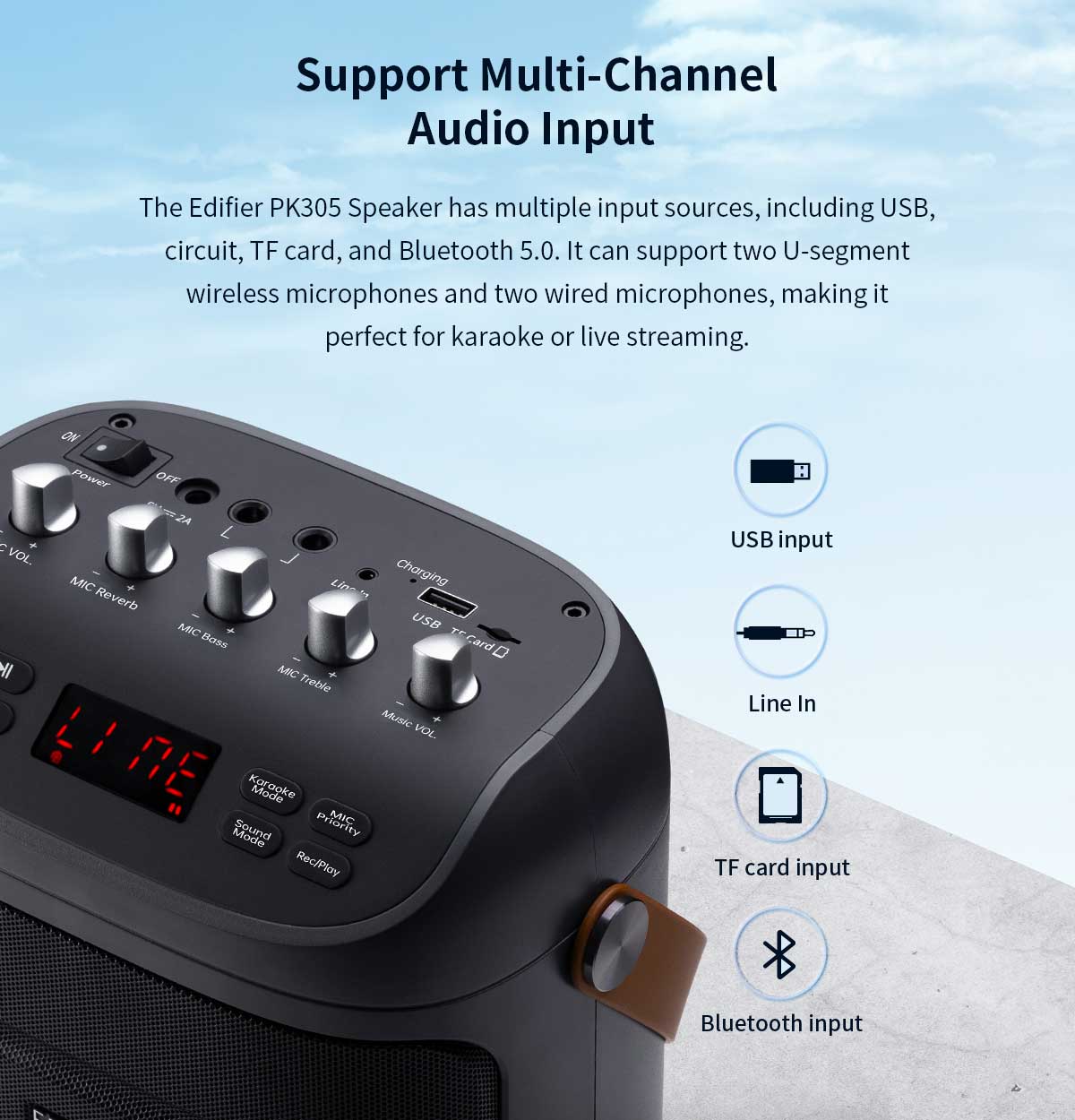 Edifier PK305 Portable Multimedia Bluetooth Speaker