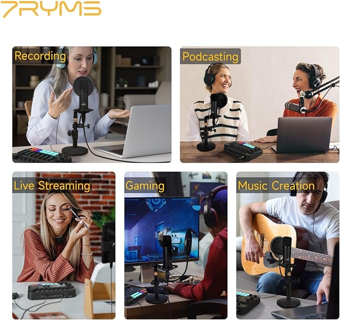 7RYMS 7Caster SE2 Multi-functional Streaming/Podcasting/Recording Audio Interface