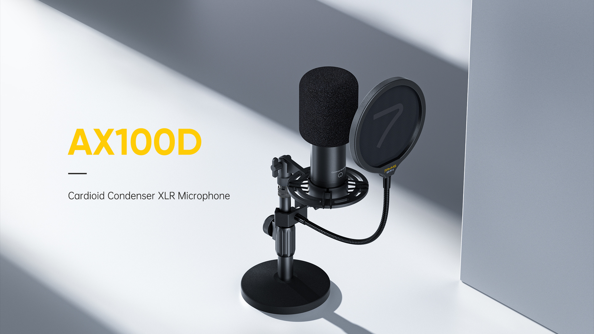 7RYMS AX100D Cardioid Condenser XLR Microphone Kit
