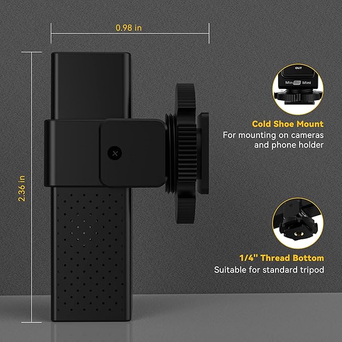 7RYMS MinBo Mini Compact Cardioid Condenser On-Camera Microphone