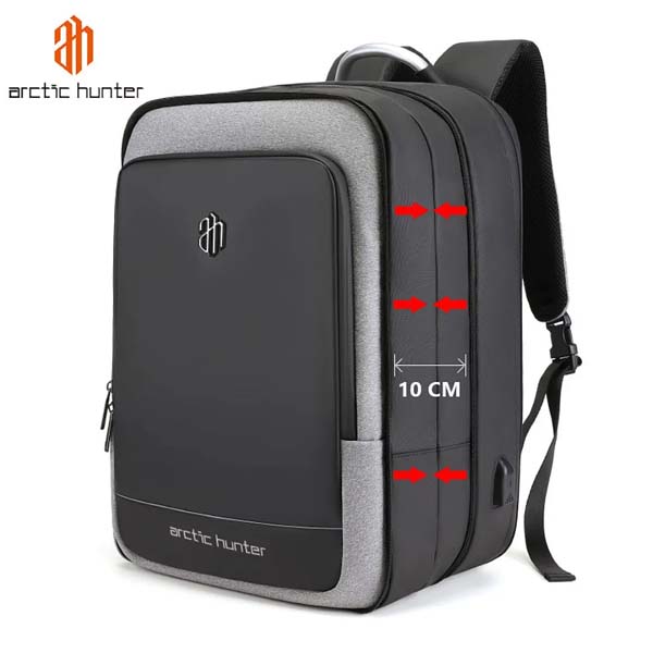 Arctic Hunter B00227L Expandable Large Capacity Anti-Theft Backpack