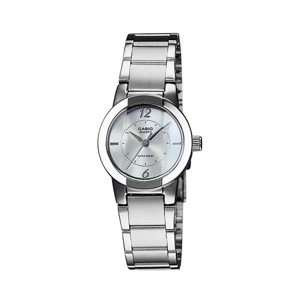 Casio LTP-1230D-7CDF Enticer Ladies Silver Chain Watch