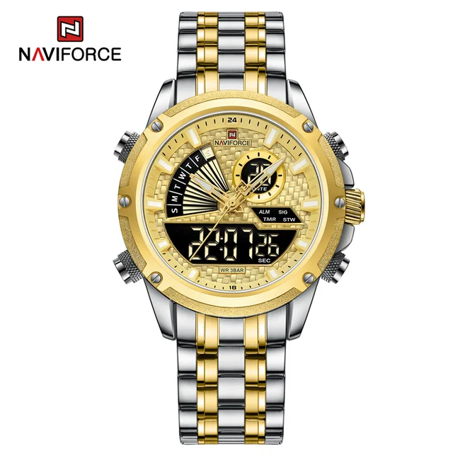 Naviforce 9205 - Silver Gold