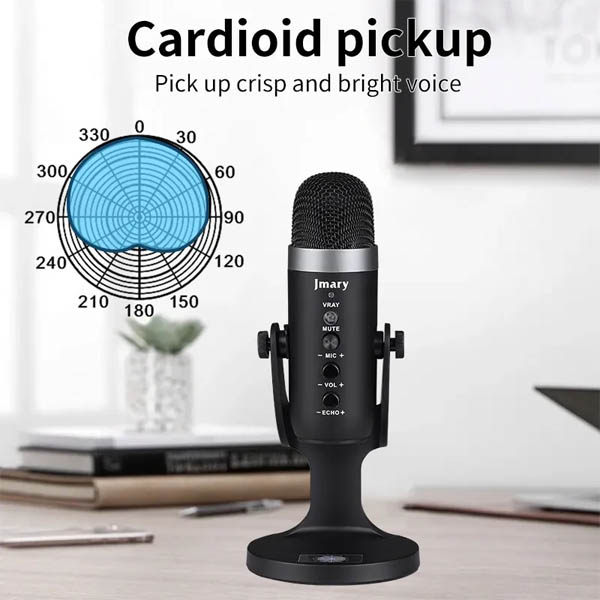 Jmary MC-PW8 Professional USB Microphone for Podcasting, Gaming, Streaming, Recordings with Noise Reduction