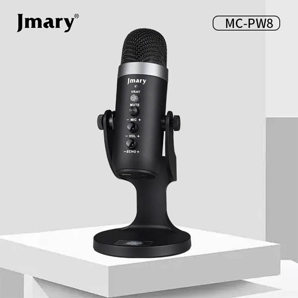 Jmary MC-PW8 Professional USB Microphone for Podcasting, Gaming, Streaming, Recordings with Noise Reduction