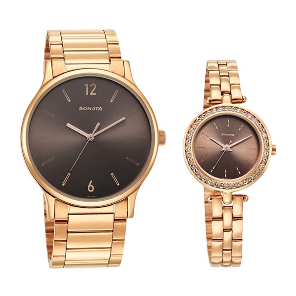 Sonata  7710587041WM01P Watch for Couple