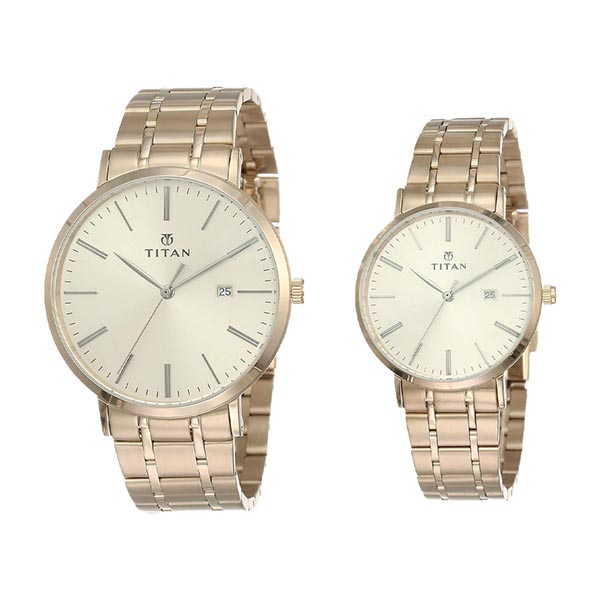 Titan NR9400294202WM01P Couple Watch