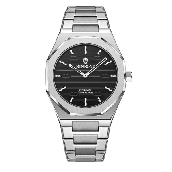BINBOND 818 Stainless Steel Quartz Fashion Watch