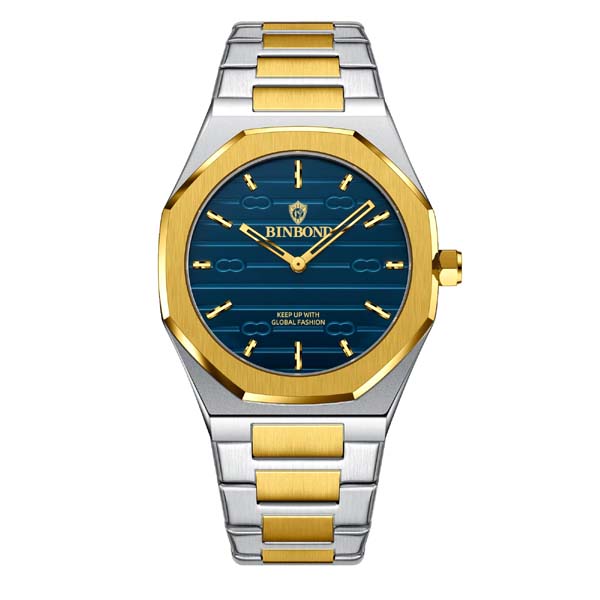 BINBOND 818 Stainless Steel Quartz Fashion Watch
