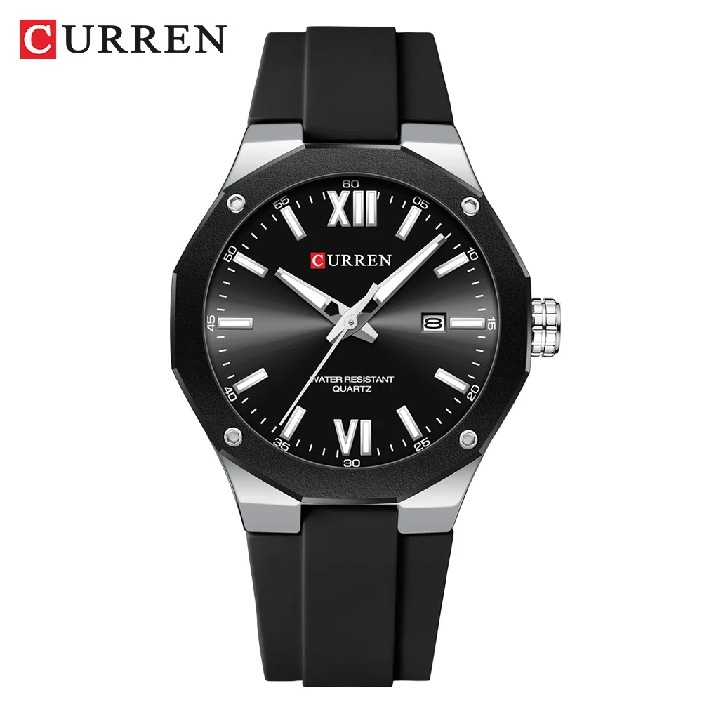 Curren 8465 - Silver Black