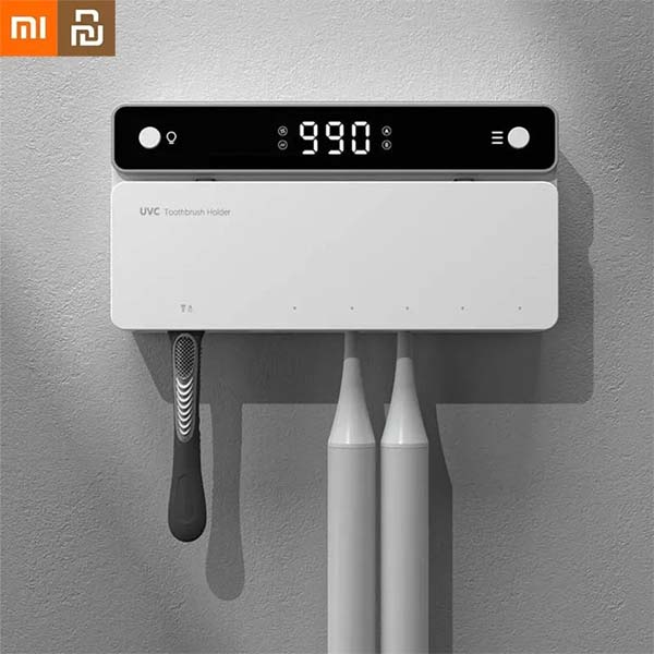 Xiaomi UV Toothbrush Holder Rechargeable Fast Drying Toothbrush Sterilizer With LED Display