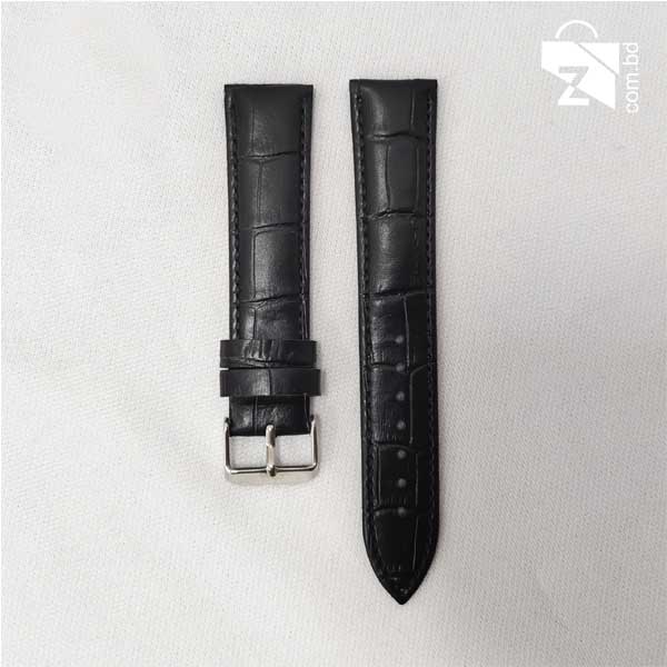 Leather Belt Strap – Black (20mm)