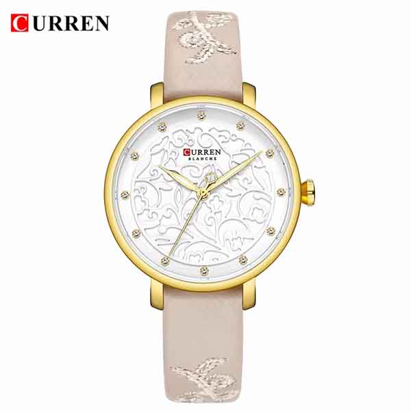 Curren 9046L Women Watch - White - Grey