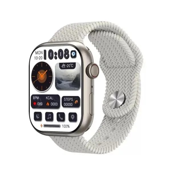 HK9 Pro Plus AMOLED Smart Watch - All white
