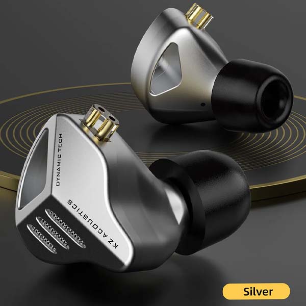 KZ ZVX Single Dynamic Driver In-Ear Monitor - Silver