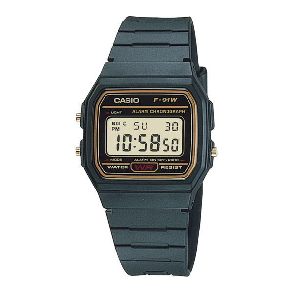 Casio F-91WG-9QDF Retro Gold Face Watch