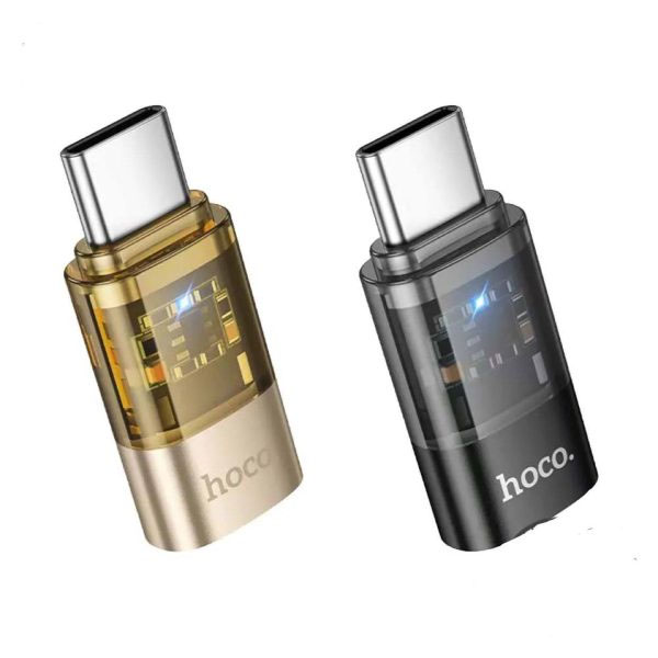 Hoco UA36D Type-C male to Lightning female Transparent Converter