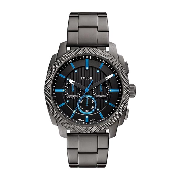 Fossil FS6098 Machine Chronograph Smoke Stainless Steel Watch
