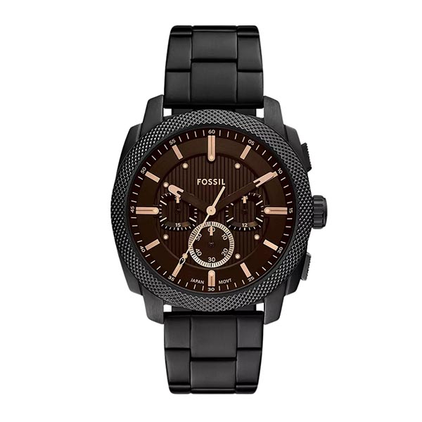 Fossil FS6097 Machine Chronograph Smoke Stainless Steel Watch