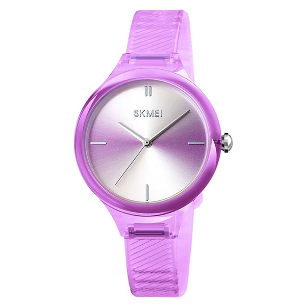 Skmei 1714 Fashion Transparent Color Women Wrist Watch - PURPLE