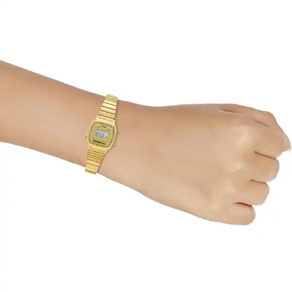 Casio LA670WGA-9 Vintage Digital Golden Ladies Watch