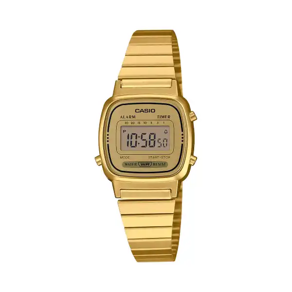 Casio LA670WGA-9 Vintage Digital Golden Ladies Watch - selected variant