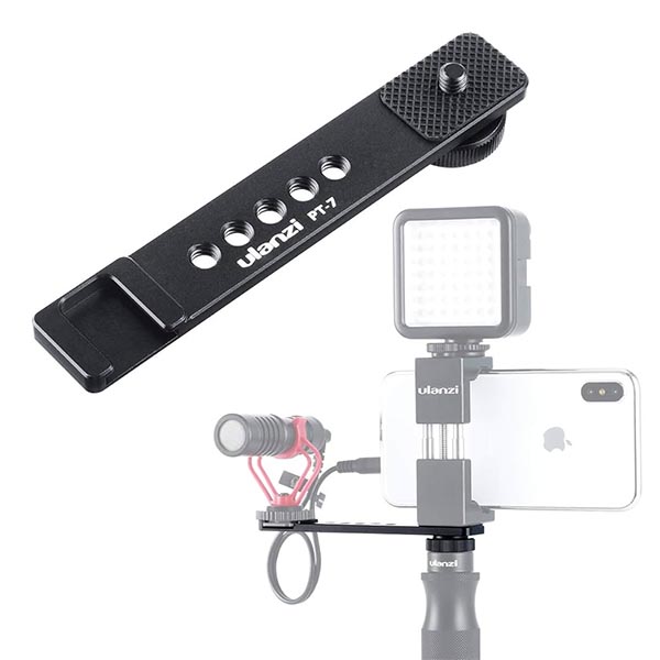 Ulanzi PT-7 Cold Shoe & 1/4"-20 Vlogging Extension Bracket