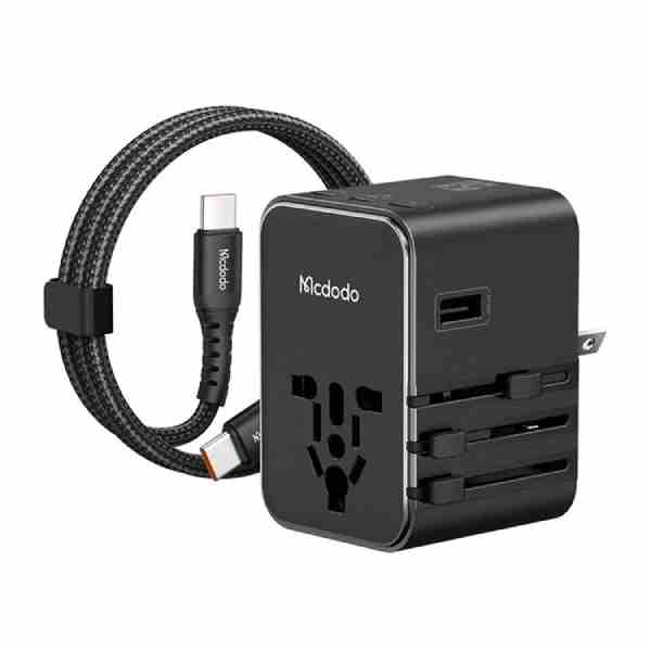 Mcdodo CP-3270 45W Universal Travel Adapter Kit with 3 USB-C &amp; 2 USB-A Ports + USB-C to USB-C Cable