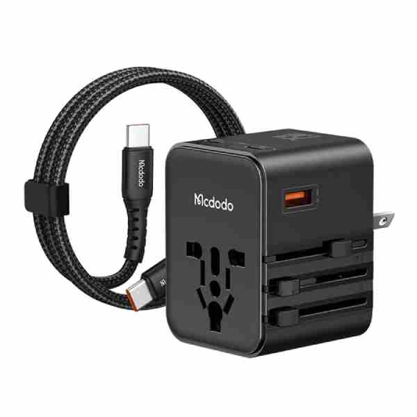 Mcdodo CP-3260 MDD G5 Series 25W Universal Travel Charger Dual Type-C + USB-A Ports with USB-C to USB-C Cable