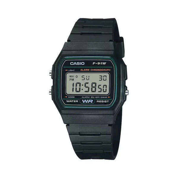 Casio F-91W-3DG Vintage Digital Resin Belt Watch