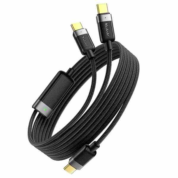 MCDODO CA-7380 1.5m USB C to Dual USB C Magnetic Splitter Cord 100W Fast Charging Cable
