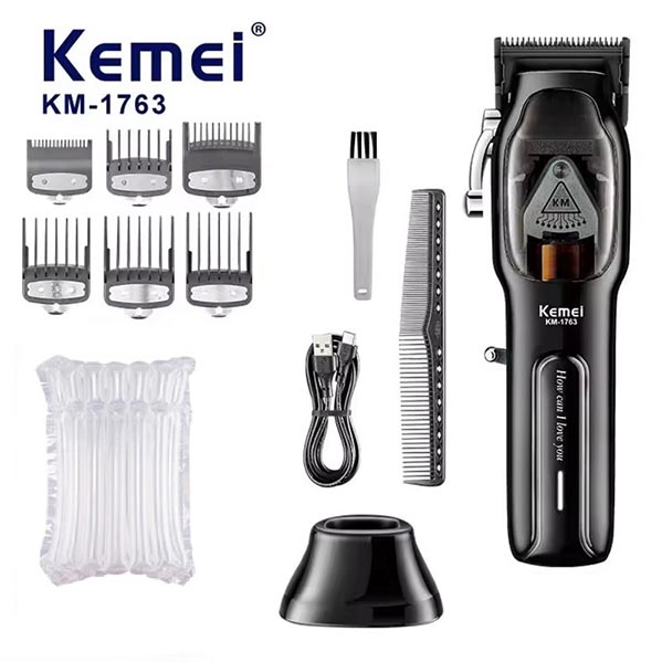 Kemei km-1763 Barber High Speed Motor 9000 RPM Electric Hair Trimmer