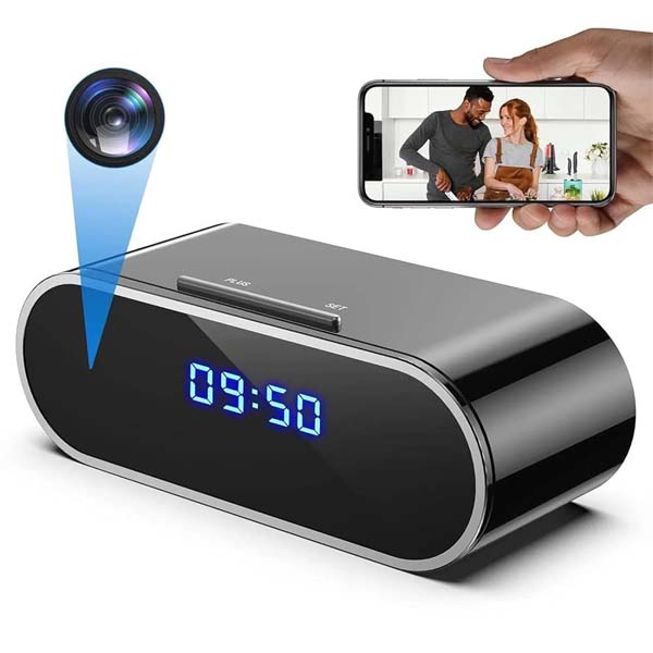 Hd Wifi Table Hidden/Spy Clock Camera