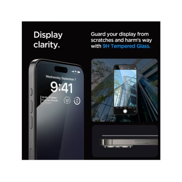 Spigen Ultra-Clear Screen Protector for iPhone 15 Pro | 15 Pro Max