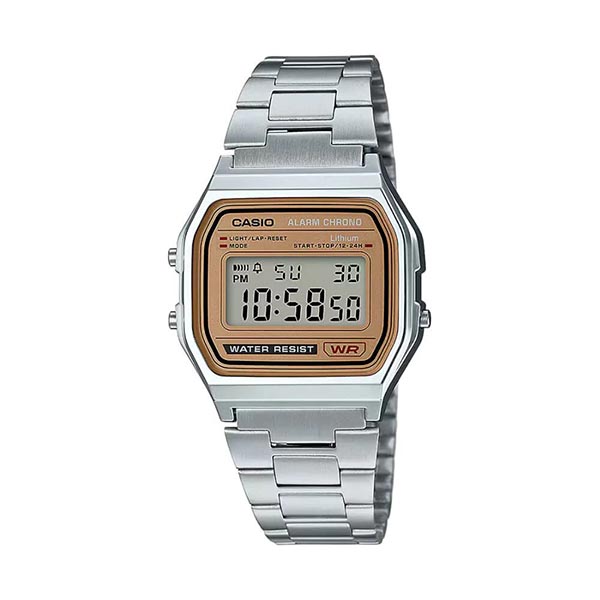 Casio A158WEA-9CF Vintage Digital Chain Watch - selected variant
