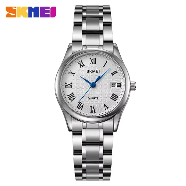 SKMEI 2178 Luxury Quartz Women Watch - Silver